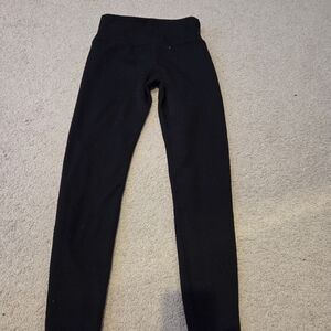 Black High-Waisted Fleece Leggings